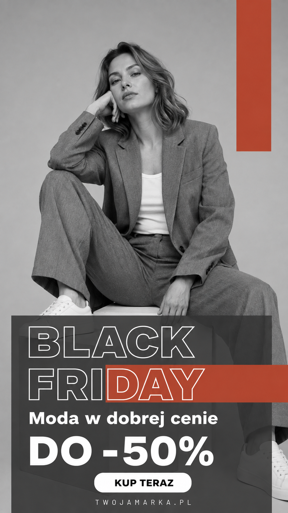 Podgląd szablonu Black Friday · Terakota