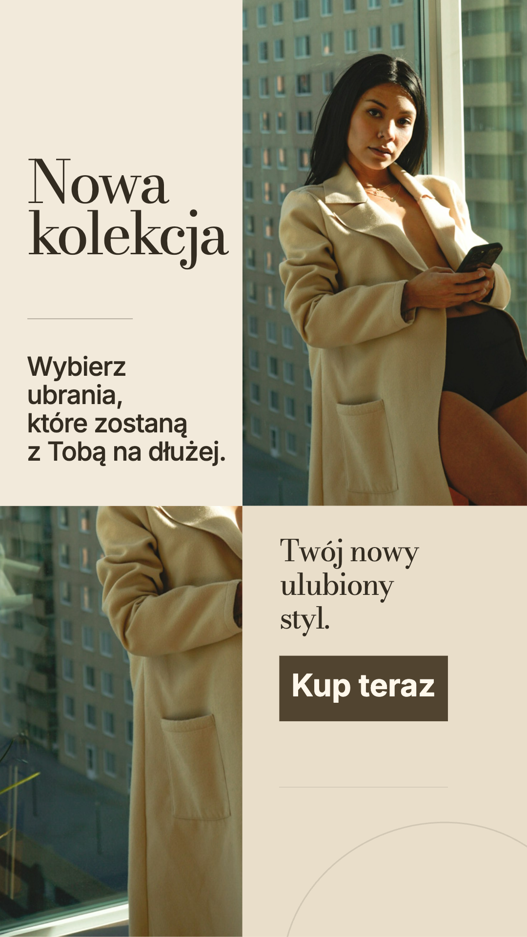 Kolaż · Piaskowa elegancja